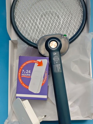Electric Mosquito Swatter with Purple UV Light New