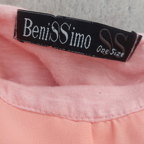 Benissimo salmon top with ruffles and thin straps like new