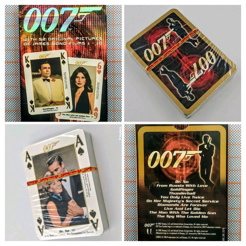 James Bond 007 playing cards new with 52 original images from first 10 films