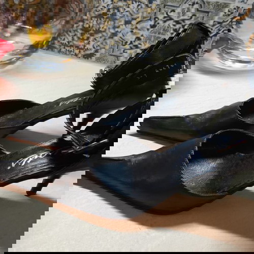 Γόβες Artepiedi μεταχειρισμένες, μαύρες με ασημένια μεταλλικά στοιχεία