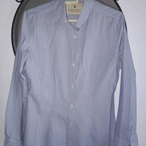 Maison Scotch women's shirt used, blue, size M