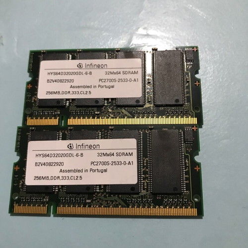 DDR333 memory used, 2 x 256MB