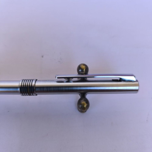 Aurora Marco Polo pen used, stainless steel, made in Italy