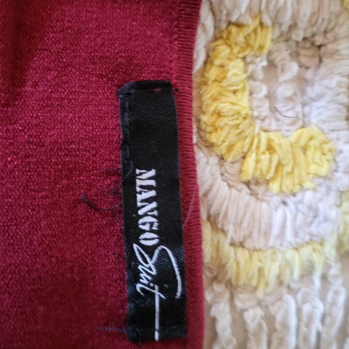 Mango red long wool dress like new