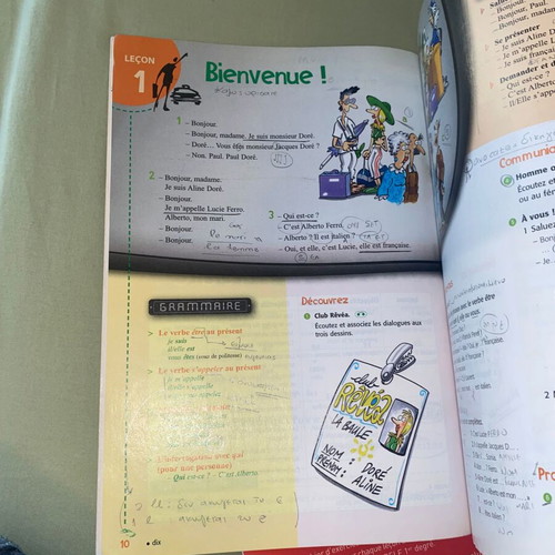 French Learning Books Set of 3 used