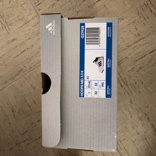 Adidas Hoops Mid 3.0 K kids athletic shoes new, size 32