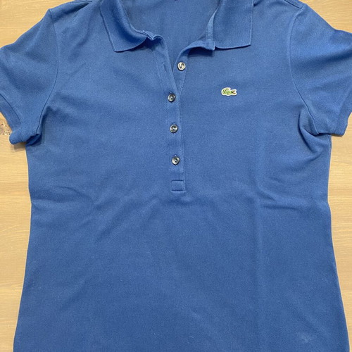 Lacoste polo shirt used, blue, size L