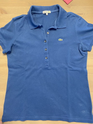 Lacoste polo shirt used, blue, size L