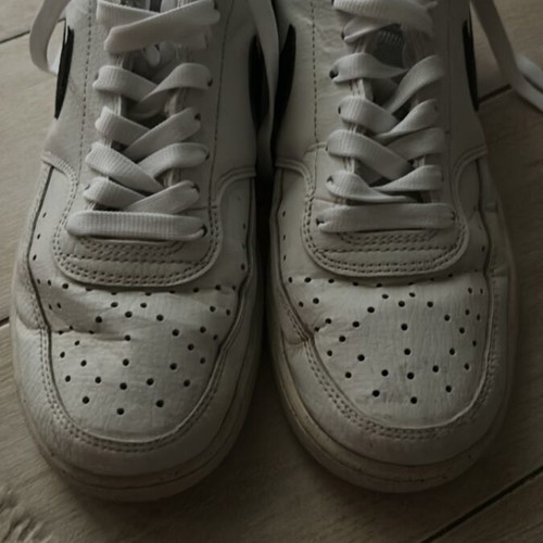 Nike Court Vision shoes like new, size 38.5, black and white