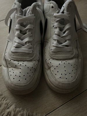 Nike Court Vision shoes like new, size 38.5, black and white