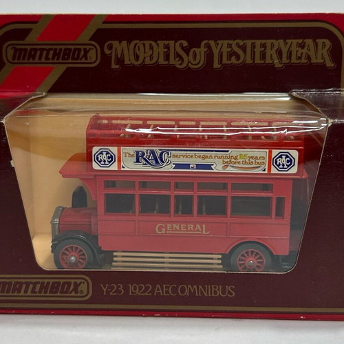 Matchbox 1984 Models of Yesteryear Y-23 1922 A.E.C. Omnibus used