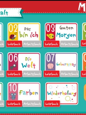 German A1 book set used, Mini Deutsch 1, 2 and Mini DaF 3
