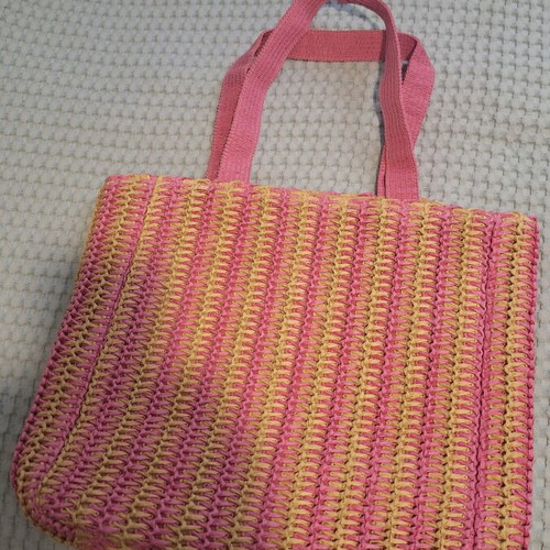 H&M Straw Shoulder Bag like new, multicolor