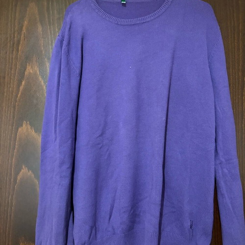 Benetton purple blouse authentic size Large like new