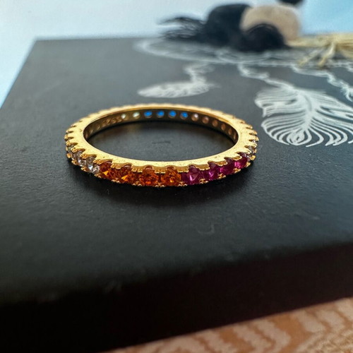925 Ring new, gold color
