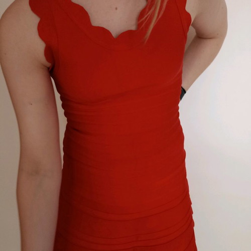 Serendipity mini bandage dress new, red, size Small