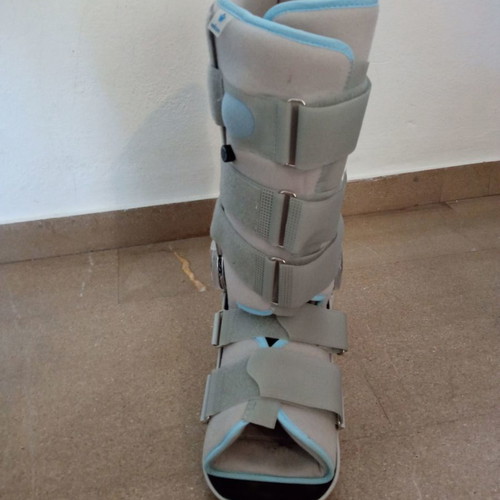 Wellcare AIR ROM 17" Orthopedic Walking Boot size L new gray