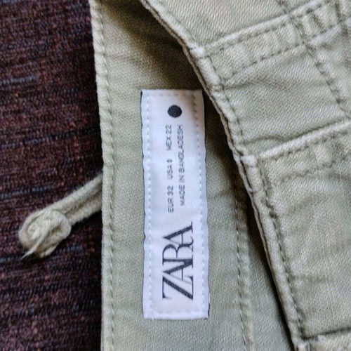 Zara pants No 32 new green