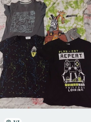 T-shirts like new, size 122 cm for 7 years old boys
