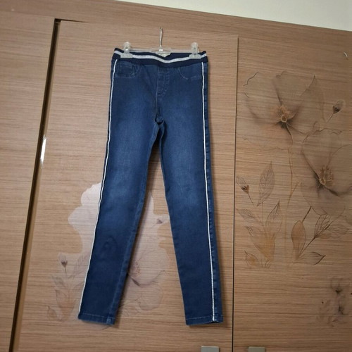 OVS Denim elastic pants for girls, leggings style, 5 pockets, silver details