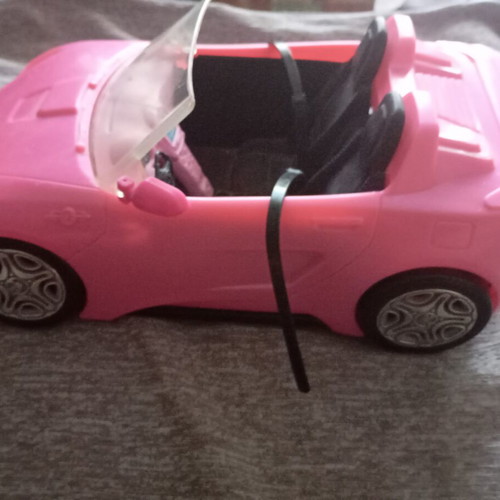 Barbie Glam Convertible car, Mattel, pink