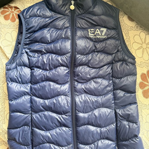 Ea7 Emporio Armani blue sleeveless jacket size M used