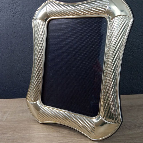 Silver photo frame vintage used 25x20 cm