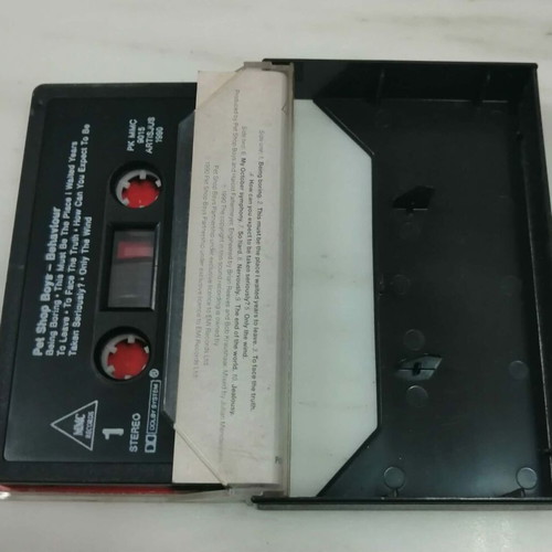 Pet Shop Boys Behaviour cassette tape, pop