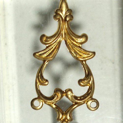 Brass detail for handmade jewelry construction like new