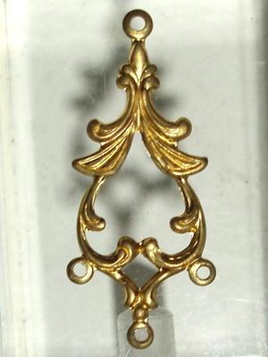 Brass detail for handmade jewelry construction like new
