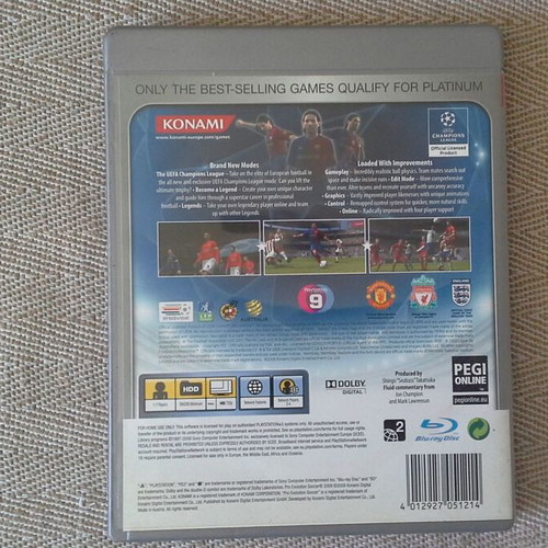 Pro Evolution Soccer 2009 PS3 like new