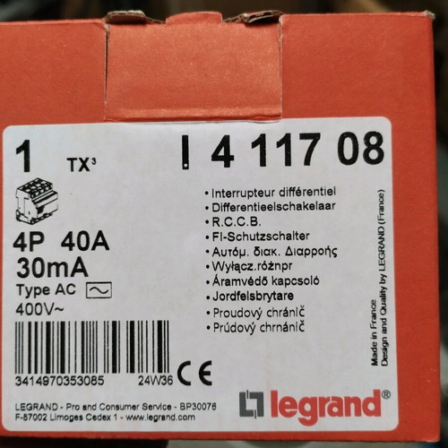 Residual Current Device 40A new