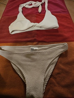 H&M women's white swimsuit size 34 used