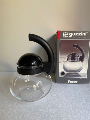 Vintage Guzzini Focus heat resistant glass kettle new in box