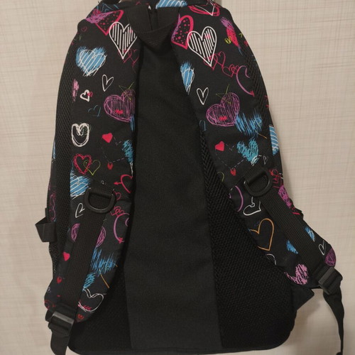School backpack with multiple compartments