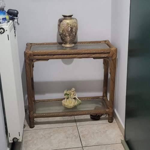 Table set with mirror like new