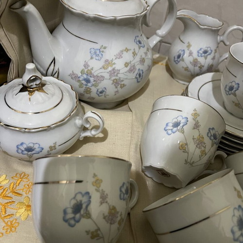 EPIAG D.F. tea set Czechoslovak porcelain like new