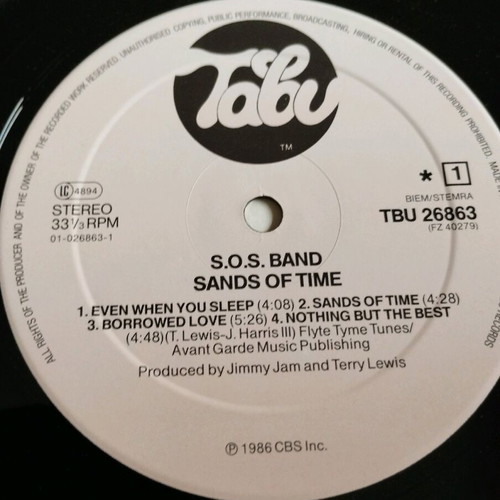 SOS Band Sands of Time LP album used, R&B / Soul