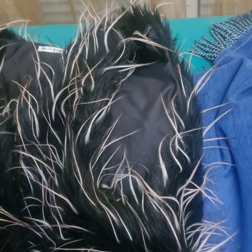 Fur vest new, one size, black
