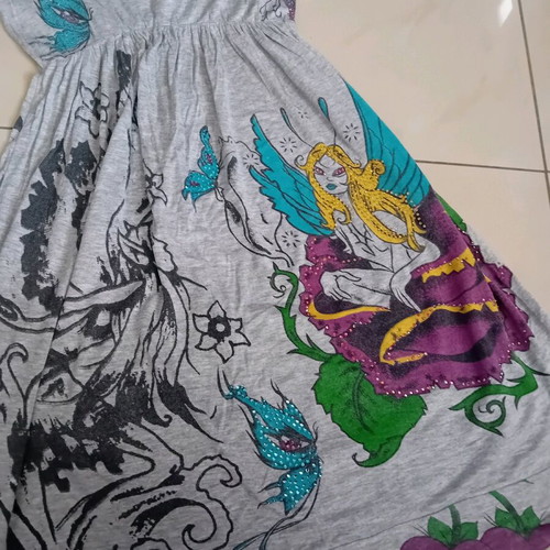 Dress gray with unique design used, size M