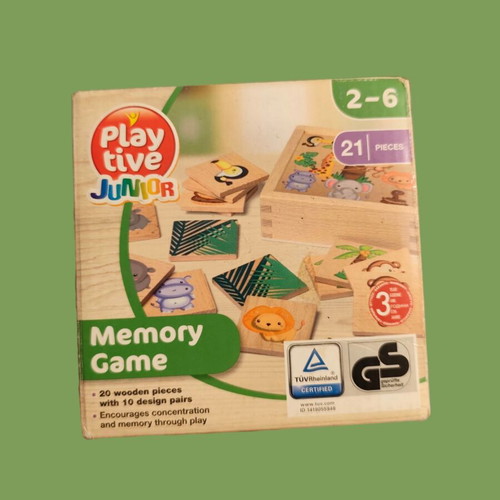 Educational wooden toy set used, 6 pieces for kids
