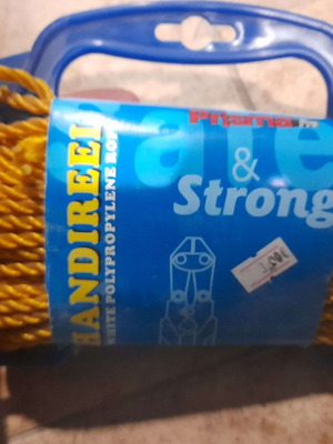 Work rope made of polypropylene new, yellow very strong