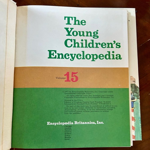 The Young Children’s Encyclopedia Britannica 1977 like new, volumes 1-16