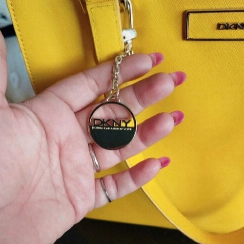 DKNY shoulder bag used, yellow leather