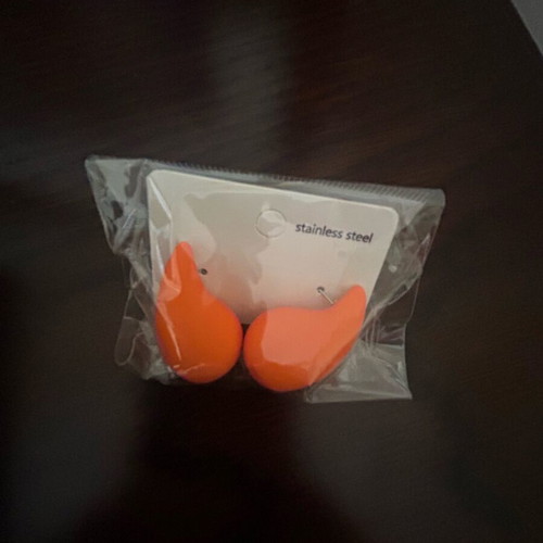 Orange earrings new