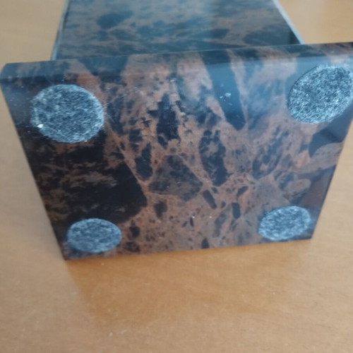 Vintage pencil holder made of natural stone, new