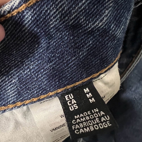 Denim shorts Medium like new, dark blue