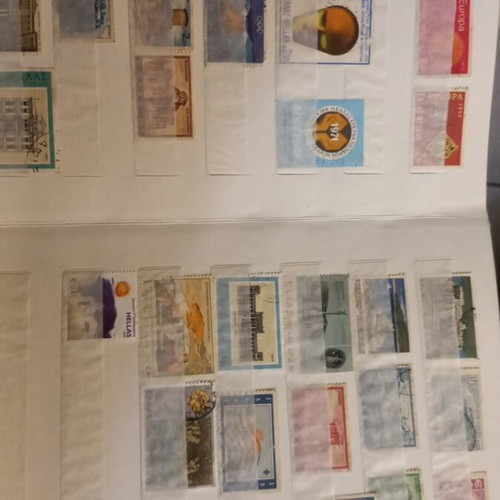 Stamps 600 Greek and foreign like new, in 3 albums
