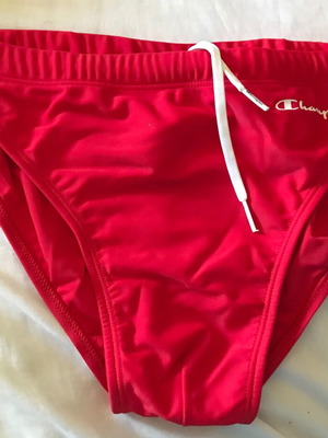 Champion boys' swim briefs small, like new, blue and red