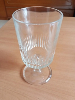 Drinking glass from the 1970s, new, 14cm height